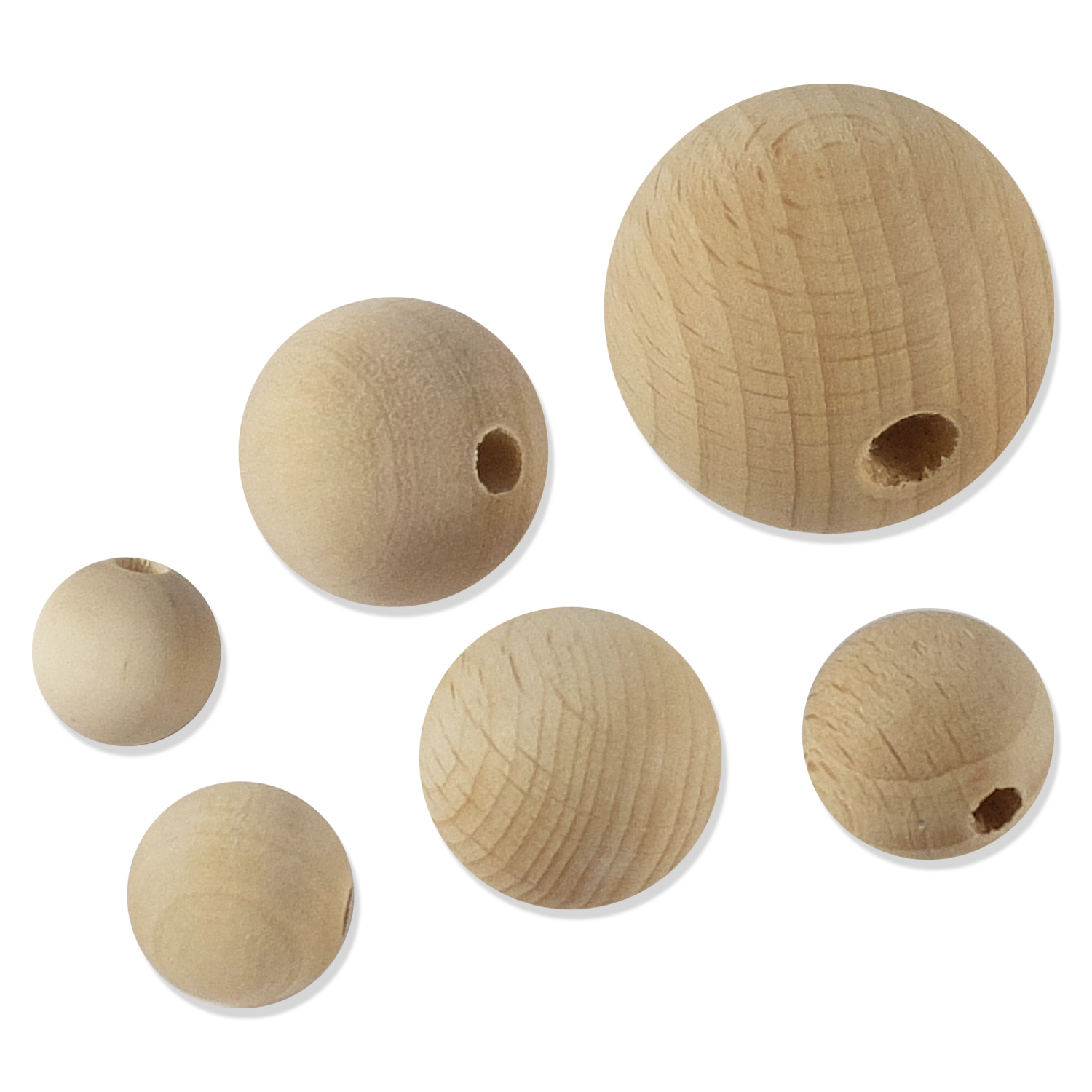 Wooden beads and beads