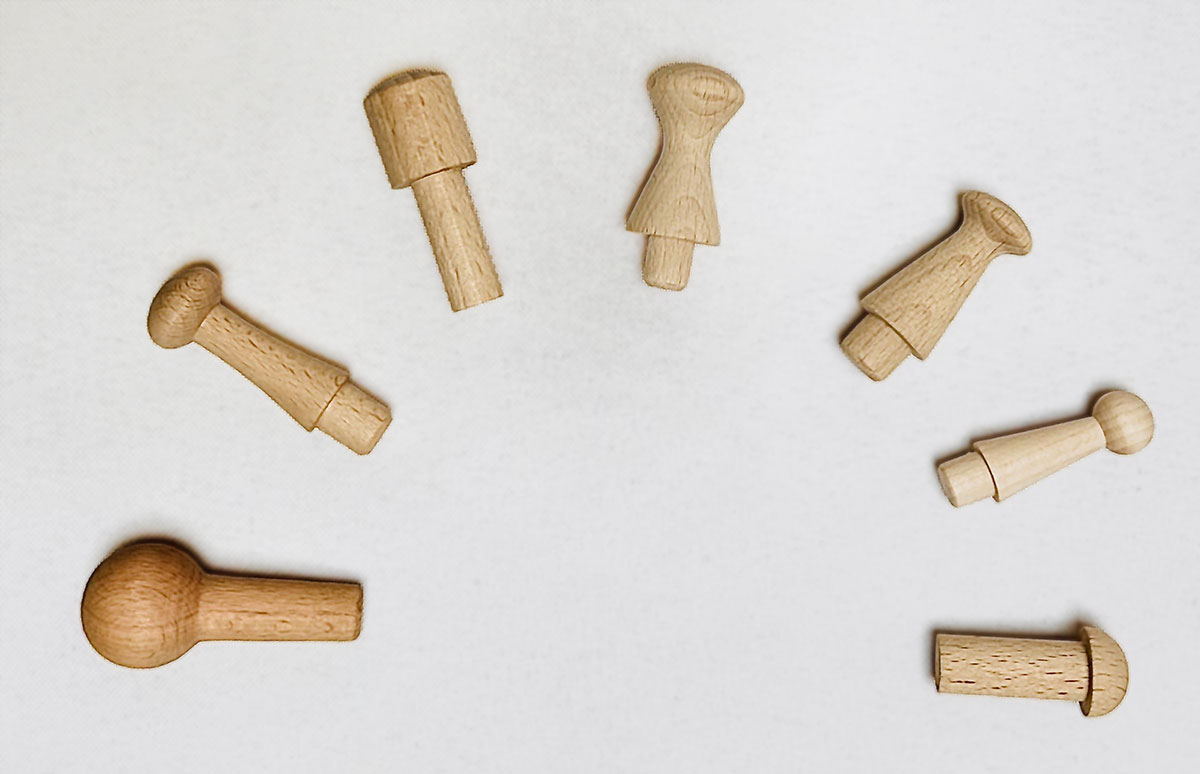 wooden pegs, hanger pegs